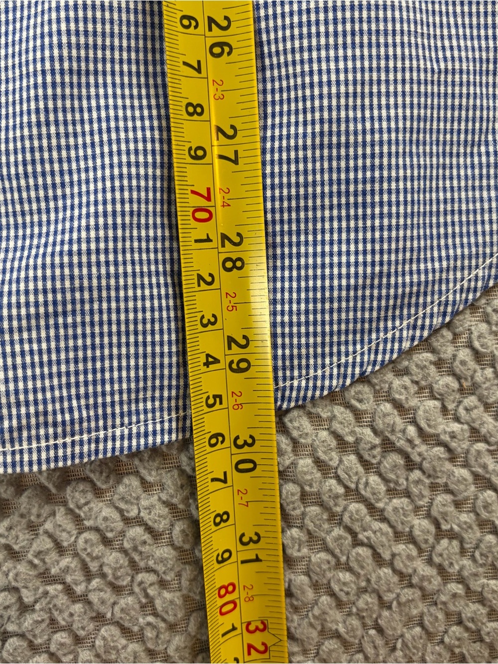 Disney Blue Gingham Button-Up Shirt XL excellent condition! Nice embroidery - Picture 6 of 8